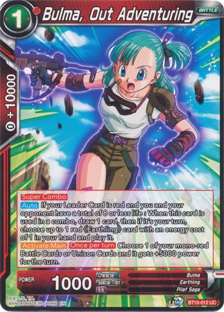 Bulma, de aventuras (BT10-012) [El ascenso del guerrero Unison] 