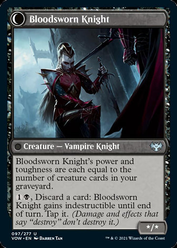 Bloodsworn Squire // Bloodsworn Knight [Innistrad: Crimson Vow] - 0
