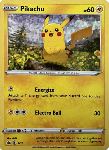 Pikachu (15/7) [Promociones de McDonald's: Batalla de combates] 
