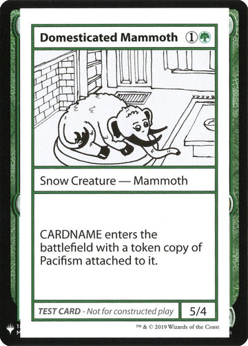 Domesticated Mammoth [Mystery Booster Playtest Cards]