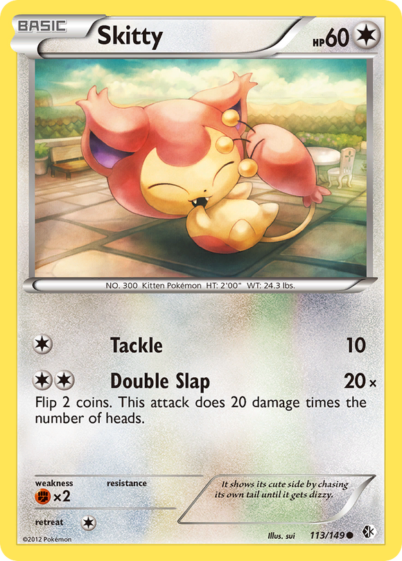 Skitty (113/149) [Blanco y negro: fronteras cruzadas] 