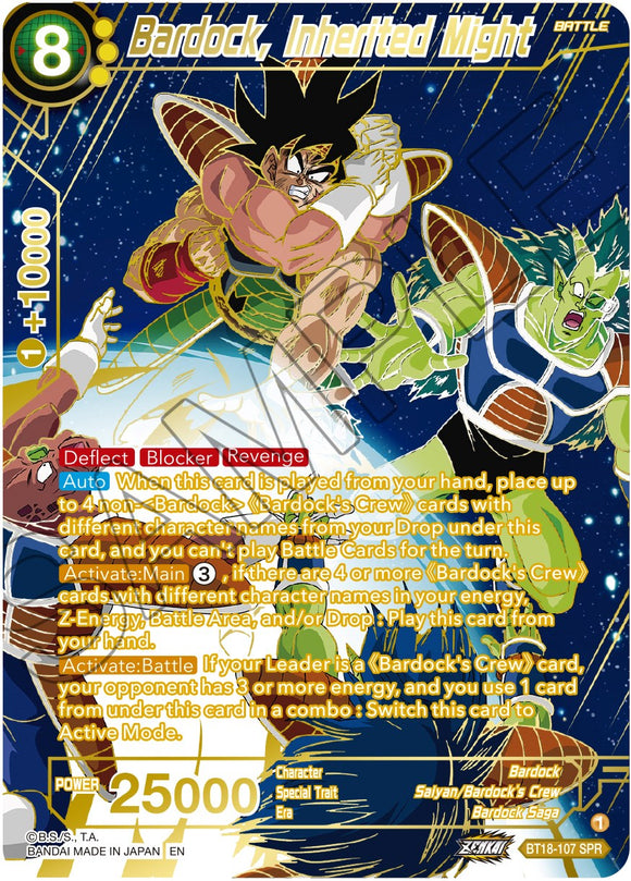 Bardock, el poder heredado (SPR) (BT18-107) [El amanecer de las Z-Leyendas] 