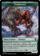 Tarmogoyf (Ripple Foil) // Saproling Double-Sided Token [Modern Horizons 3 Commander Tokens]-1