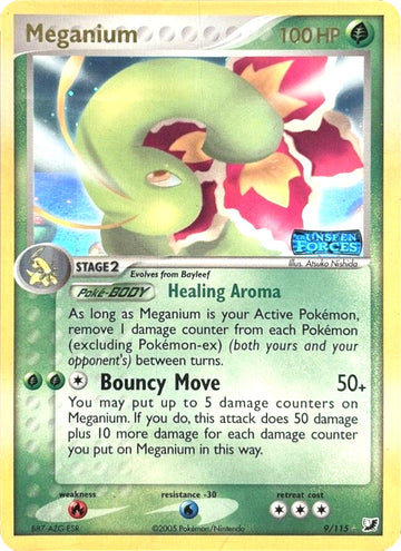 Meganium (9/115) (Estampado) [EX: Fuerzas invisibles] 