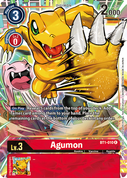 Agumon [BT1-010] (Dash Pack) [Lanzamiento de promociones especiales de Booster Ver.1.0] 