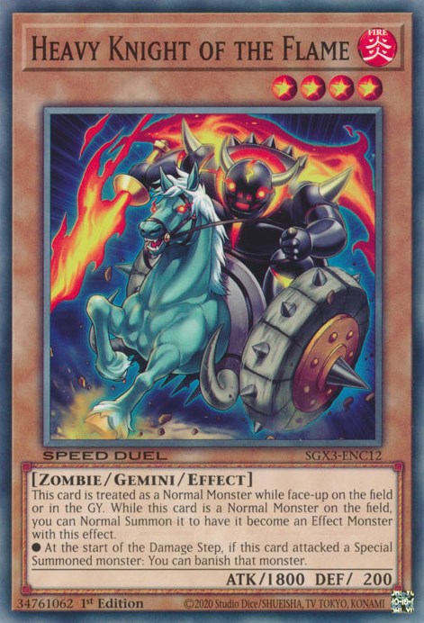 Caballero pesado de la llama [SGX3-ENC12] Común 