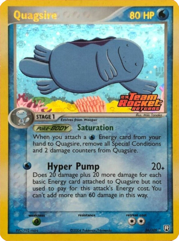 Quagsire (26/109) (Estampado) [EX: El Equipo Rocket regresa] 