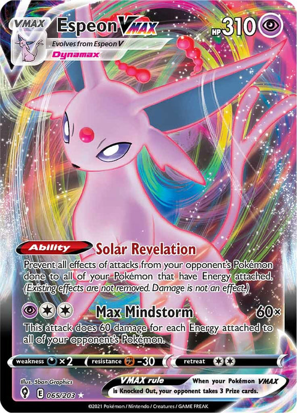 Espeon VMAX (065/203) [Espada y escudo: cielos en evolución] 