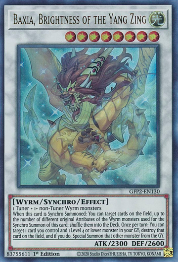 Baxia, Brillo del Yang Zing [GFP2-EN130] Ultra Raro 