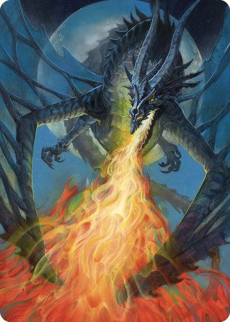 Tarjeta de arte del dragón de Balefire [Serie de arte de Commander Masters] 