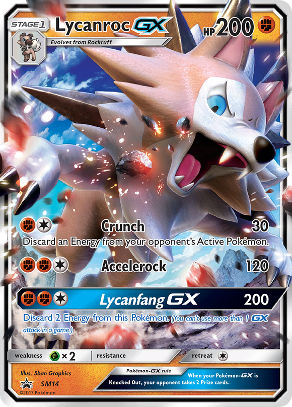 Lycanroc GX (SM14) [Sol y Luna: promociones de Black Star] 
