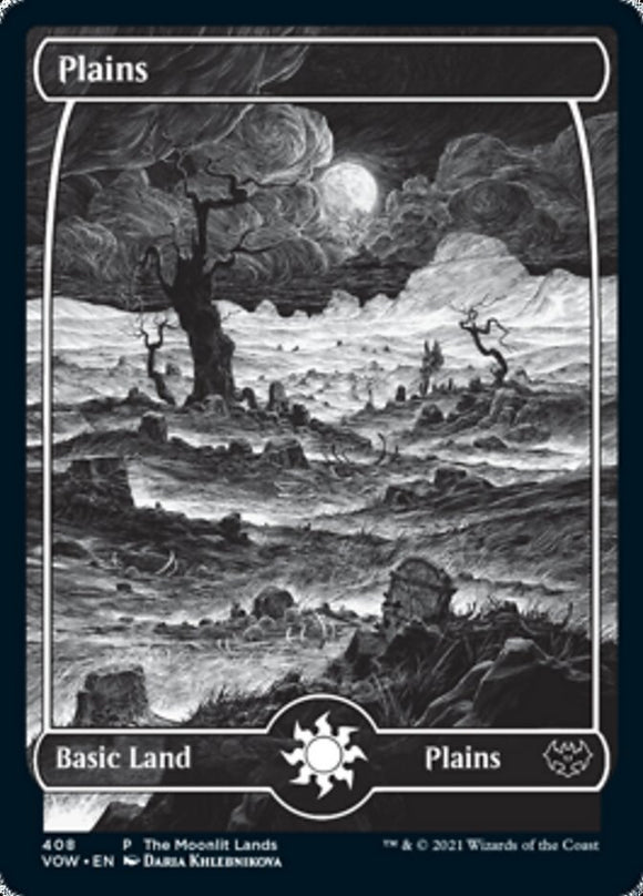 Plains (The Moonlit Lands) (Foil Etched) [Innistrad: Crimson Vow Promos]