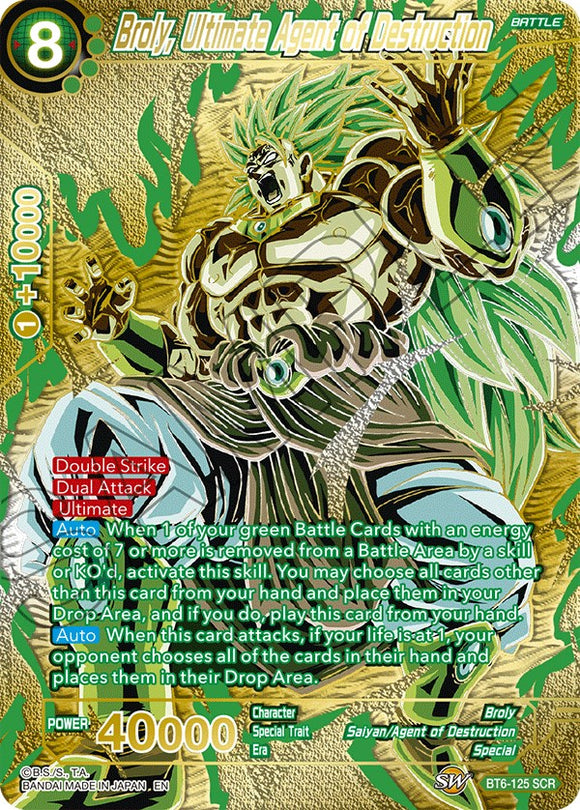 Broly, Ultimate Agent of Destruction (Edición Premium) (BT6-125) [Set del 5.º aniversario] 