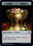 Treasure // Angel Warrior Double-Sided Token [Kaldheim Tokens]-1