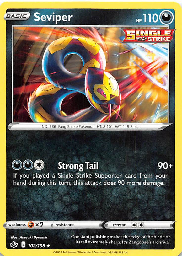 Seviper (102/198) [Espada y escudo: reinado escalofriante] 
