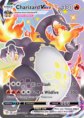Charizard VMAX (SV107/SV122) [Espada y Escudo: Destinos Brillantes] 