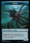 Squid // Treasure (013) Double-Sided Token [Streets of New Capenna Commander Tokens]-1