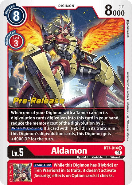 Aldamon [BT7-014] [Tarjetas de prelanzamiento de Next Adventure] 