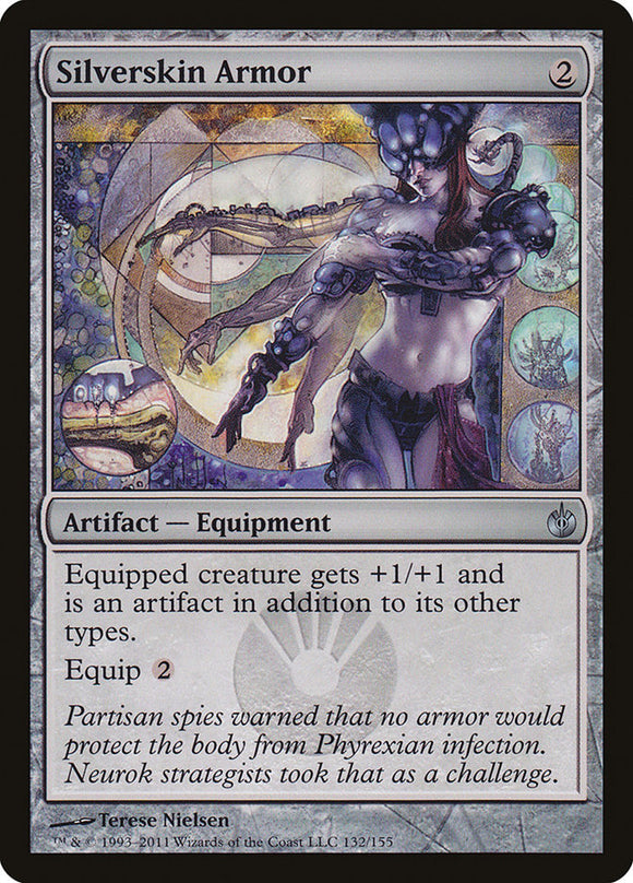 Armadura de piel plateada [Mirrodin asediado] 