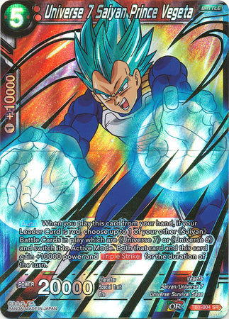 Universo 7 Príncipe Saiyan Vegeta (TB1-004) [El Torneo del Poder] 
