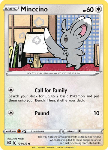 Minccino (124/172) [Espada y escudo: estrellas brillantes] 