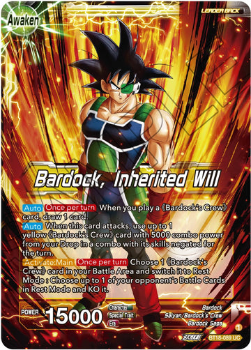 Bardock's Crew // Bardock, Inherited Will (BT18-089) [Dawn of the Z-Legends] - 0