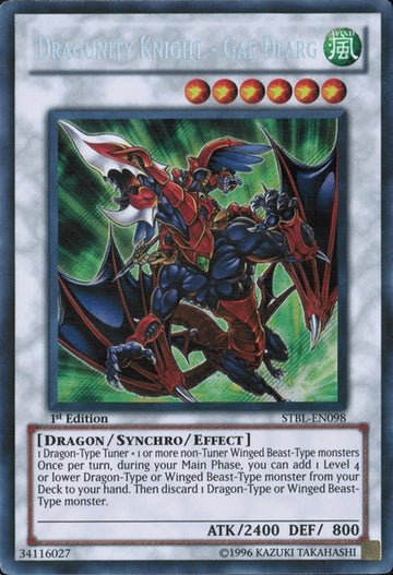 Caballero Dragunity - Gae Dearg [STBL-EN098] Secreto Raro 
