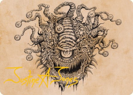 Tarjeta de arte de Baleful Beholder (escaparate) (firma estampada en dorado) [Serie de arte de Dungeons &amp; Dragons: Adventures in the Forgotten Realms] 
