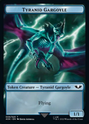 Tyranid (017) // Tyranid Gargoyle Double-Sided Token (Surge Foil) [Warhammer 40,000 Tokens] - 0