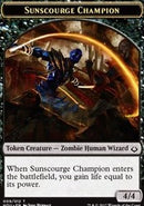 Sunscourge Champion // Cat Double-Sided Token [Hour of Devastation Tokens]-1