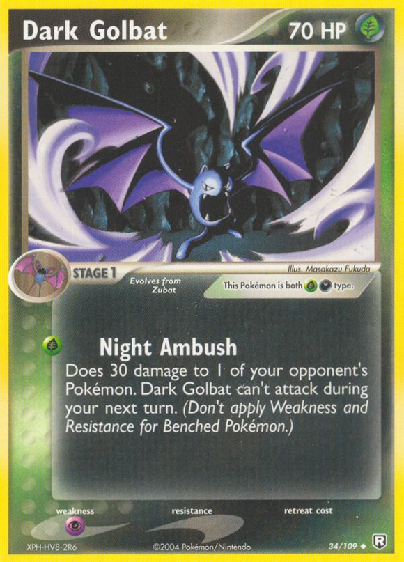 Golbat oscuro (34/109) [EX: El Equipo Rocket regresa] 