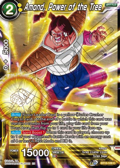 Amond, Poder del Árbol (BT15-109) [Saiyan Showdown] 