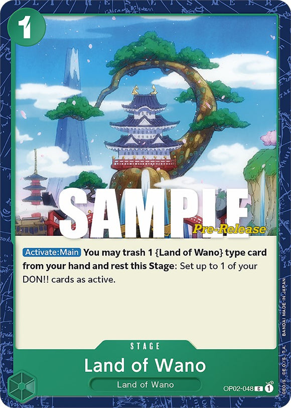 Tierra de Wano [Tarjetas de prelanzamiento de Paramount War] 