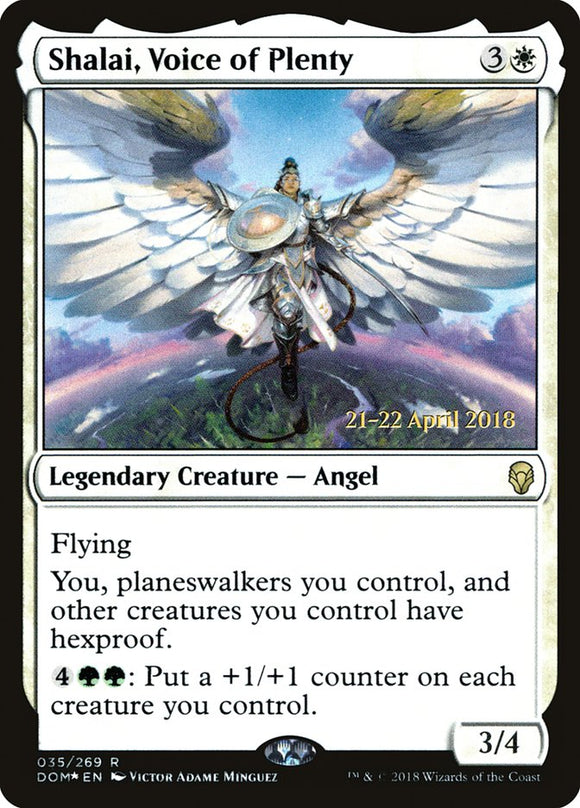 Shalai, la voz de la abundancia [Promociones previas al lanzamiento de Dominaria] 