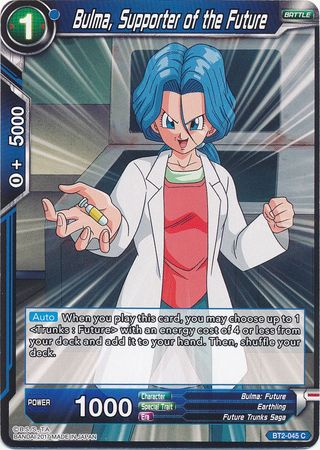 Bulma, partidaria del futuro (BT2-045) [Union Force] 