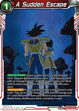 Un escape repentino (común) (BT13-029) [Suprema rivalidad] 