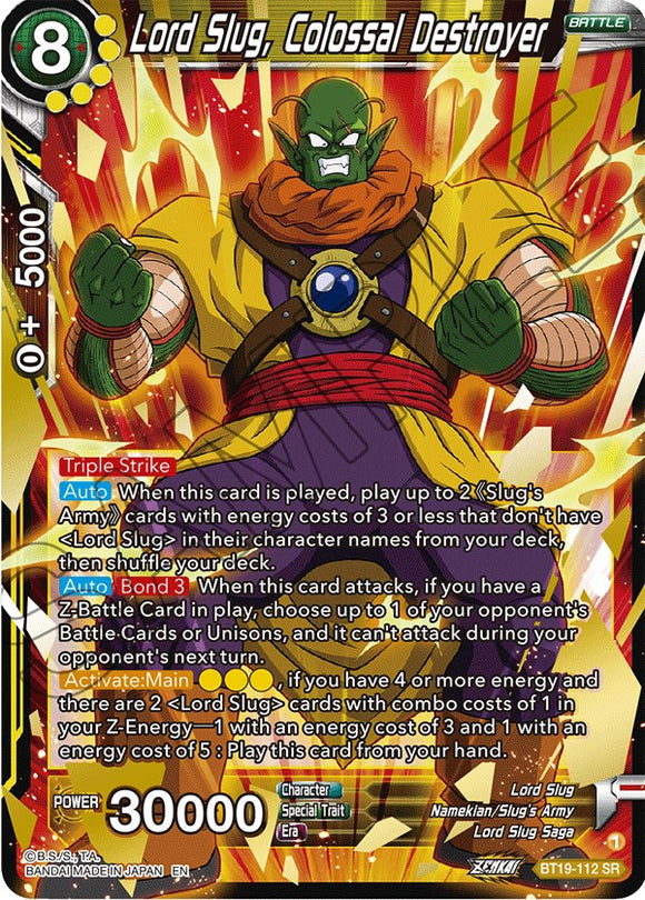 Lord Slug, Destructor Colosal (BT19-112) [Ambición del luchador] 