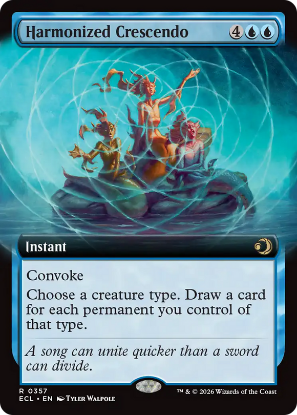 Harmonized Crescendo (Extended Art) [Lorwyn Eclipsed]