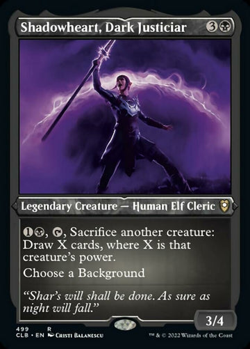 Corazón de las Sombras, magistrado oscuro (lámina grabada) [Commander Legends: Battle for Baldur's Gate] 