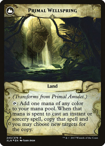Amuleto primigenio // Fuente primigenia [Promociones de prelanzamiento de Ixalan]  - 0