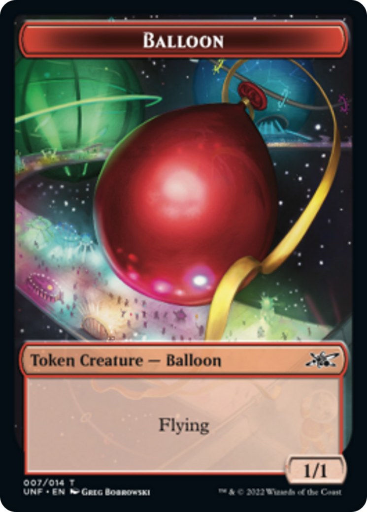 Zombie Employee // Balloon Double-Sided Token [Unfinity Tokens] - 0