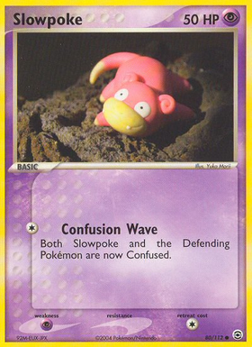 Slowpoke (80/112) [EX: Rojo Fuego y Verde Hoja] 