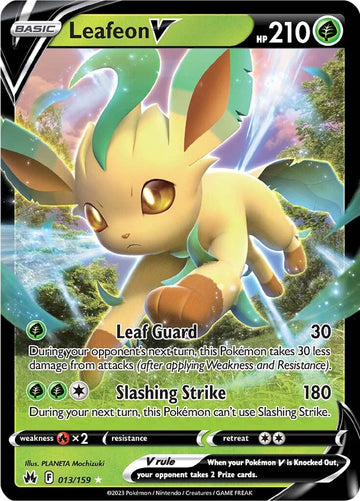 Leafeon V (013/159) [Espada y escudo: corona cenit] 