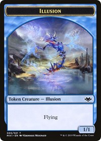 Ilusión // Ficha de oso de doble cara [Fichas Modern Horizons] 