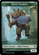Thopter // Rhino Warrior Double-Sided Token [Murders at Karlov Manor Commander Tokens]-2