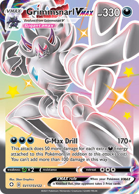 Grimmsnarl VMAX (SV117/SV122) [Espada y escudo: Destinos brillantes] 