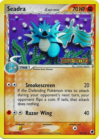 Seadra (22/101) (Especie Delta) (Estampada) [EX: Dragon Frontiers] 