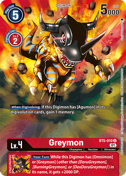 Greymon [BT5-010] (Evento Premier) [Promociones de la Batalla de Omni] 