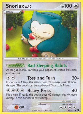 Snorlax (81/111) [Platino: Rivales en ascenso] 
