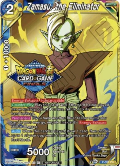 Zamasu, el Eliminador (Paquete de campeonato 2021, set de la Bóveda) (P-337) [Tarjetas de promoción de torneo] 